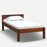 ONIJA Solid Sheesham Wood Single Size Bed Without Storage for Bedroom || Wooden Cot Furniture Beds for Home and Hotels - (Honey Finish)